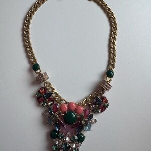 J. Crew Statement Necklace with Multicolor Accents
